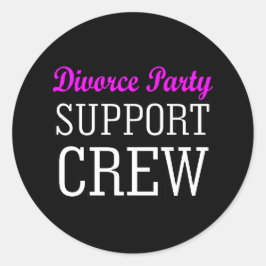 Adesivo desmembramento do novo solteiro de apoio equipe de