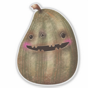 Adesivo Desorte de Dia das Bruxas Bonito Chocante