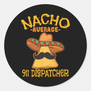Adesivo Despachante de 911 médio Nacho Mensageiro Mexicano