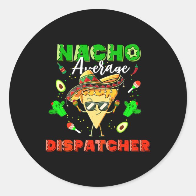 Adesivo Despachante Médio Mexicano Nacho  (Frente)