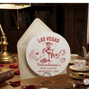Adesivo Despedida de Solteira Personalizada em Las Vegas