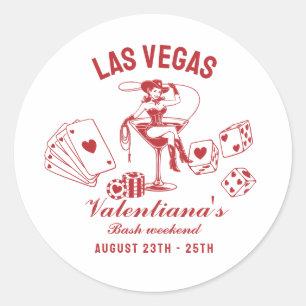 Adesivo Despedida de Solteira Personalizada em Las Vegas