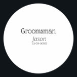 Adesivo despedida de solteiro padrinho adicionar nome mode<br><div class="desc">design</div>