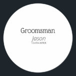 Adesivo despedida de solteiro padrinho adicionar nome mode<br><div class="desc">desenho</div>