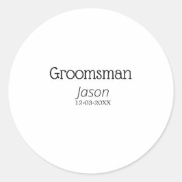 Adesivo despedida de solteiro padrinho adicionar nome mode