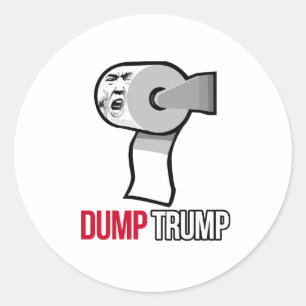 Adesivo Despeje Trump com Papel Higiênico - Anti-Trump -