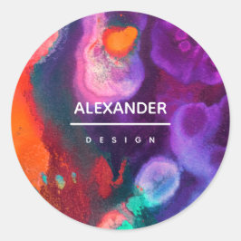 Adesivo Despertar de Cor | Design de Expressão Abstrata