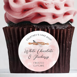 Adesivo Desserts cupcakes Escamoteando Cor de Água Rosa Ch