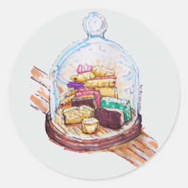 Adesivo Desserts Sob Cama De Vidro