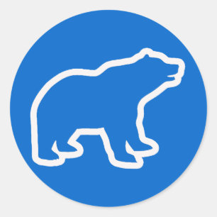 ADESIVO DESTAQUE DE URSO BRANCO
