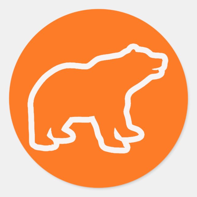 ADESIVO DESTAQUE DE URSO BRANCO (Frente)