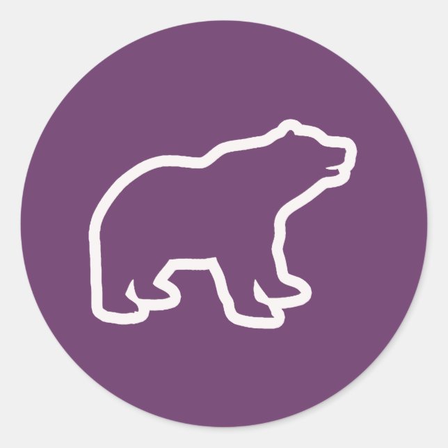 ADESIVO DESTAQUE DE URSO BRANCO (Frente)