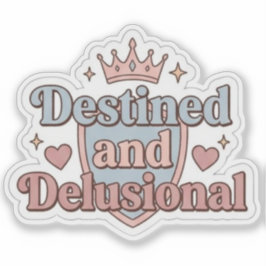 Adesivo Destinado e Iludido - Livro Divertido de Fantasia