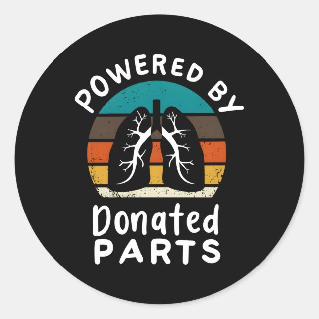 Adesivo Destinatário Do Órgão I Sobrevivente De Transplant (Frente)