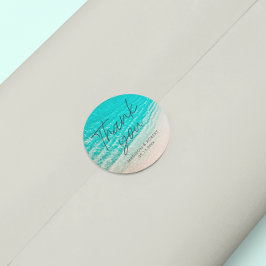 Adesivo Destino da Praia de Verão Obrigado Favor do Casame