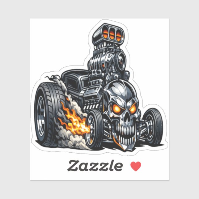 Adesivo Destruidor de Bonecas Hot Rod (Folha)