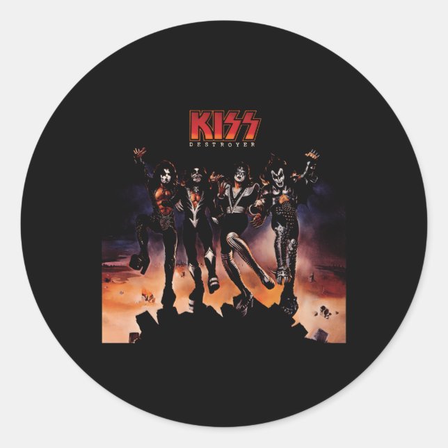 Adesivo Destruidor Kiss 1976 (Frente)