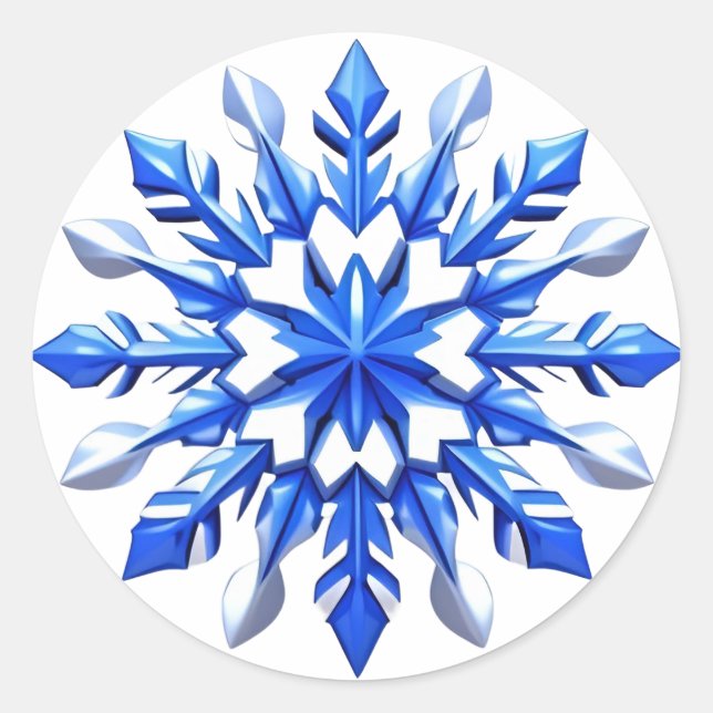 Adesivo Detailed Snowflake Design (Frente)