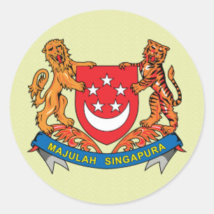 Adesivo Detalhe da brasão de Singapore