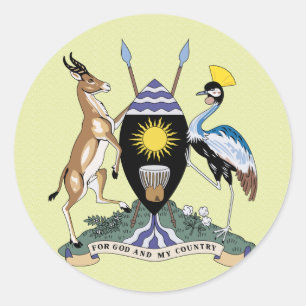 Adesivo Detalhe da brasão de Uganda