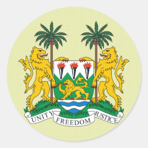 Adesivo Detalhe da brasão do Sierra Leone