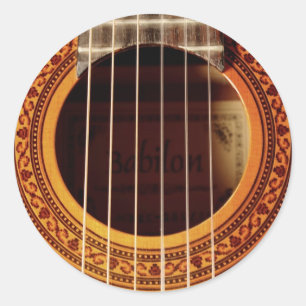 Adesivo Detalhe da Guitarra Acústica