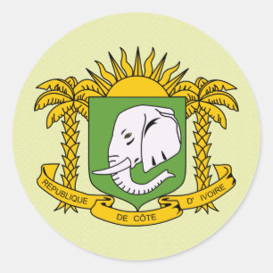 Adesivo Detalhe do Casaco de Armas do Cote Divoire