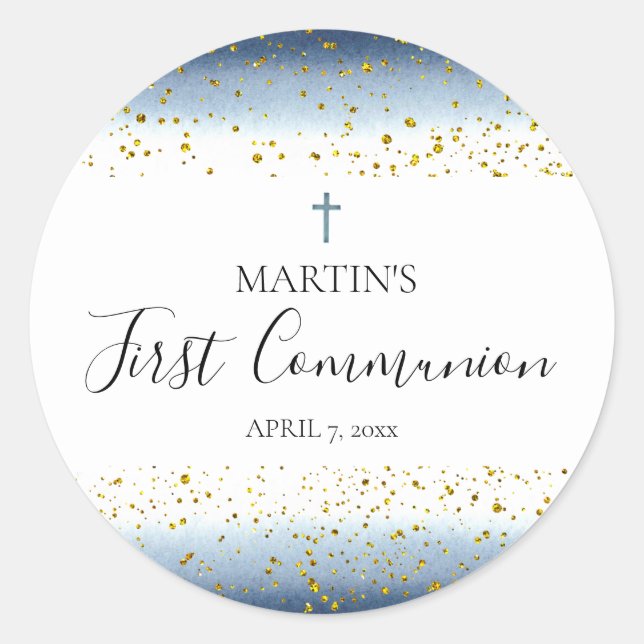 Adesivo detalhes da aquarela e da folha FAUX Primeira comu (Frente)