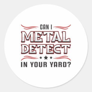 Adesivo Detector Detector de Metal Detectando Presente Eng