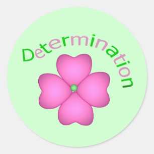 Adesivo Determinação inspirada da flor