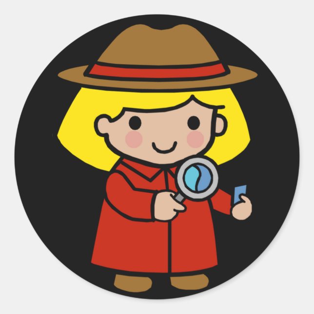 Adesivo Detetive Futuro / Cientista Forense / P.I. (Frente)