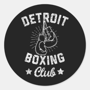 Adesivo Detroit Boxing Club - Vintage Boxer Luvas