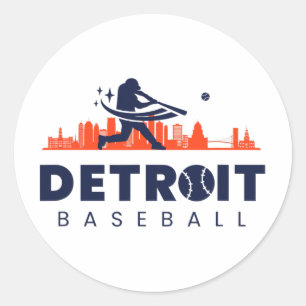 Adesivo Detroit Bysebyll Vintage Retro Minimalista Bysebyl