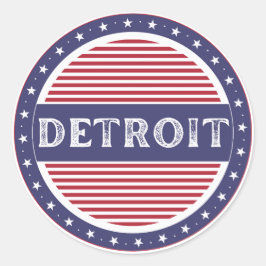 Adesivo Detroit City Pride Emblem – American Identity