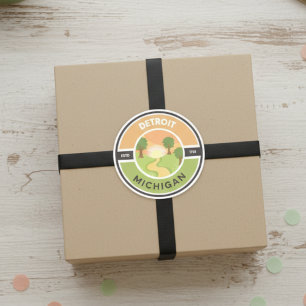 Adesivo Detroit EST. 1701 Park Circle Sticker