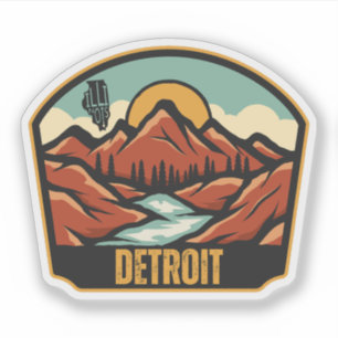 Adesivo Detroit, Illinois