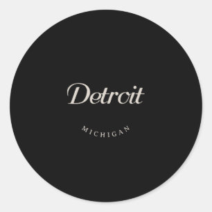 Adesivo Detroit MI