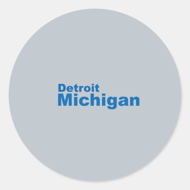 Adesivo Detroit, Michigan Sticker (Frente)