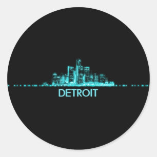 Adesivo Detroit Skyline
