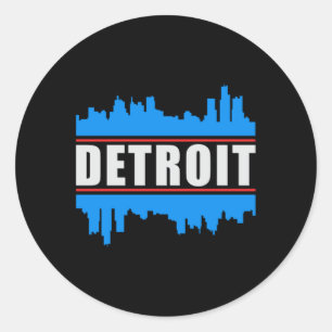 Adesivo Detroit USA City Cityscape Skyline Trip Funny Gift