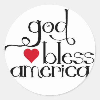 Adesivo Deus abençoe America Sticker