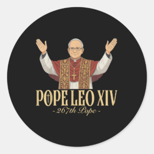 Adesivo Deus abençoe da Igreja Católica do Papa Leo Xiv