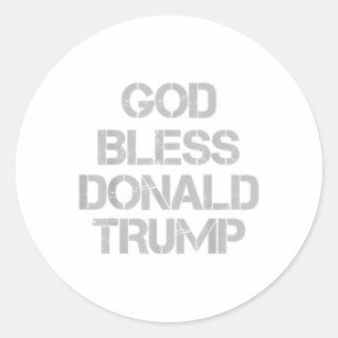 Adesivo Deus abençoe Donald Trump T Shirt _1