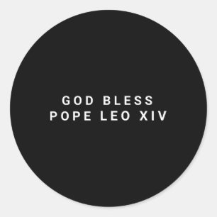Adesivo Deus abençoe Papa Leo Xiv