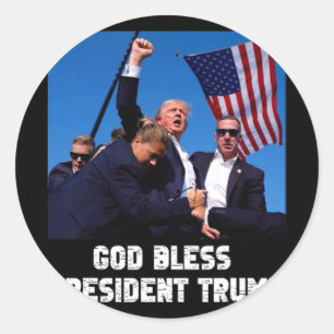 Adesivo Deus abençoe Presidente Trump Para Ventilador De S