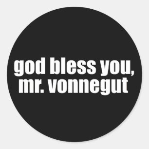 Adesivo Deus abençoe você, Sr. Vonnegut
