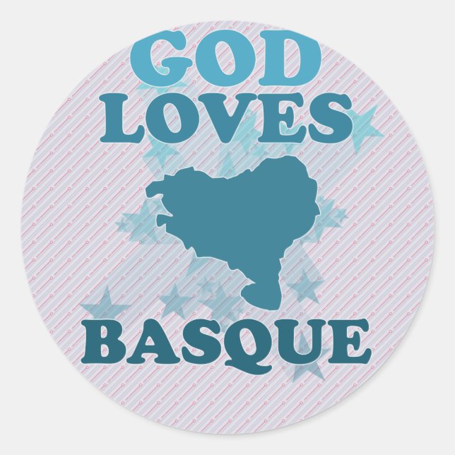 Adesivo Deus ama basco (Frente)