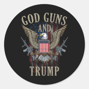 Adesivo Deus Armas e Marca de Emenda do segundo Trump Ar15