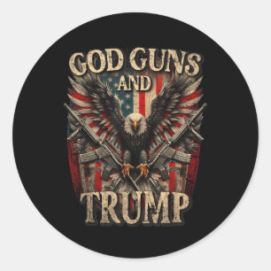 Adesivo Deus Armas E segundo De Arremessar A Bandeira Eagl
