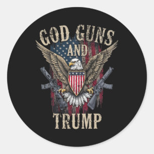 Adesivo Deus Armas E Trump